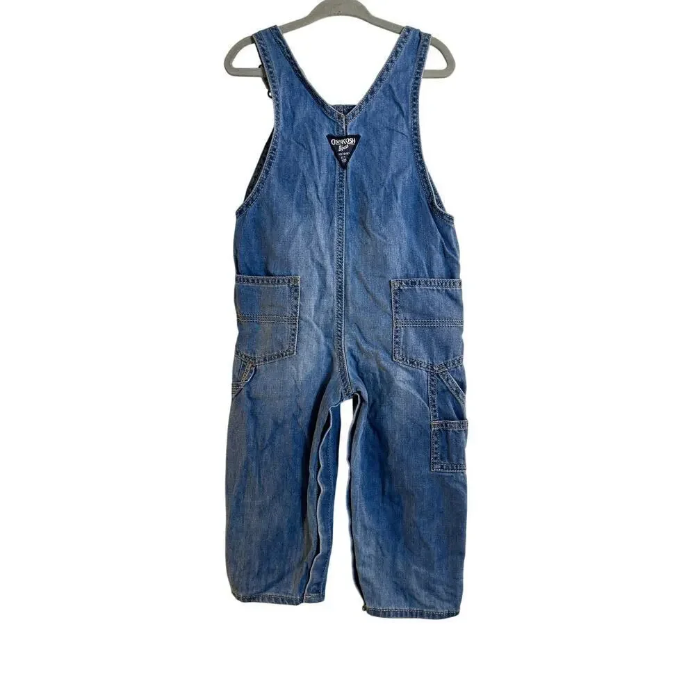 OSHKOSH B’GOSH Unisex Toddler Jean Bib Overalls / Size: 24 Months